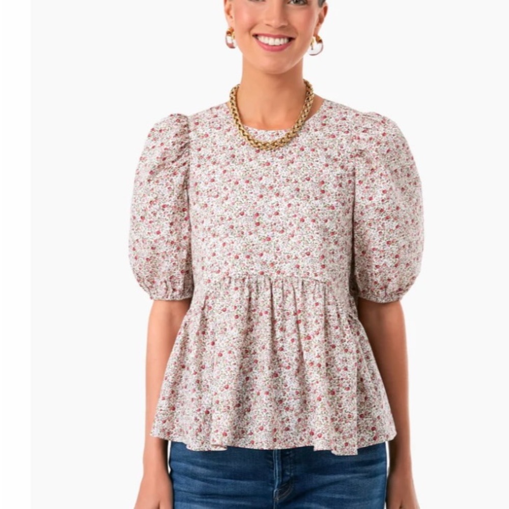 Pink Floral Lyla Blouse - Hyacinth House